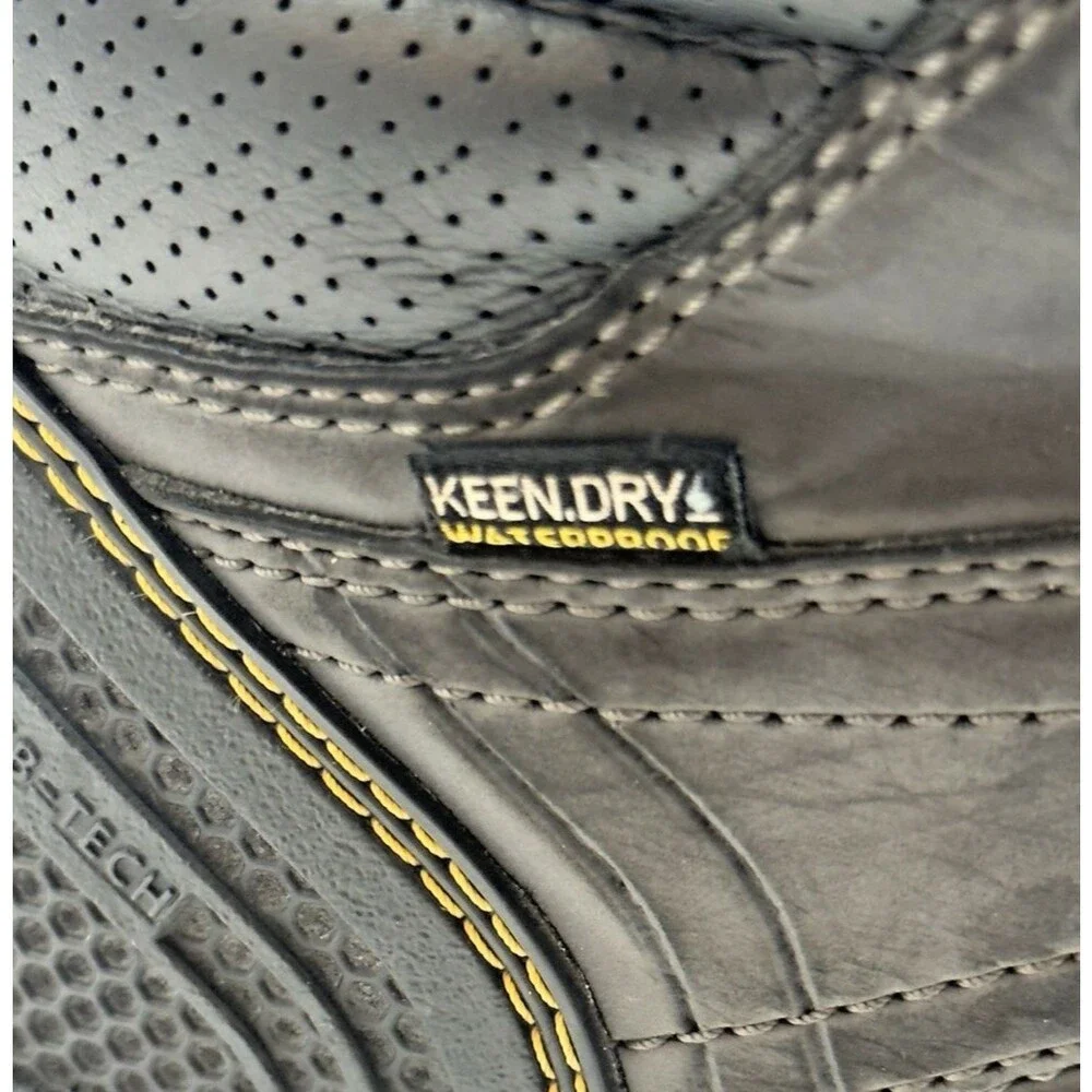 Keen Logandale Utility Waterproof Steel Toe Work Boot Men's 11D Black Lace Up